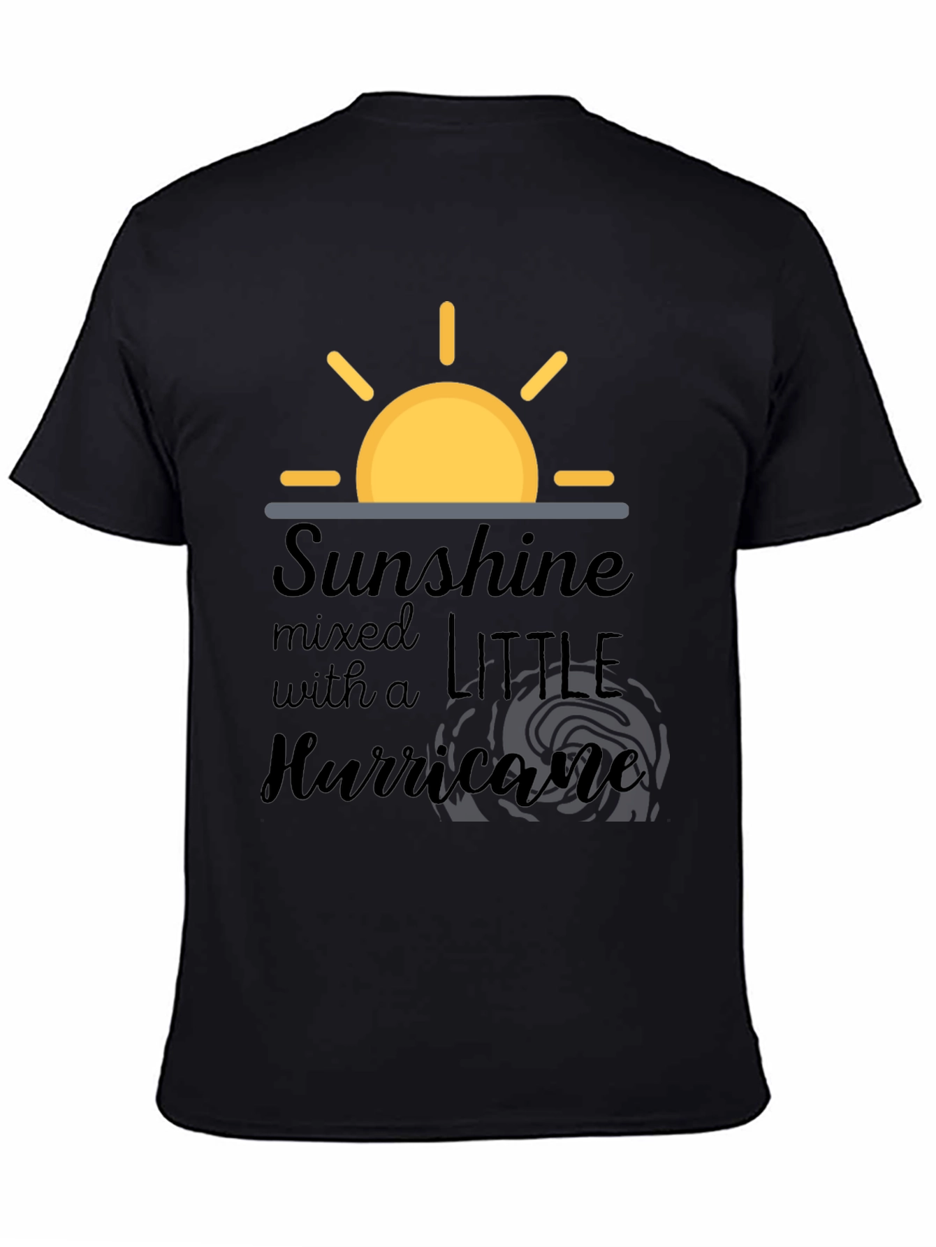 Sunshine and Hurricane Black T-Shirt