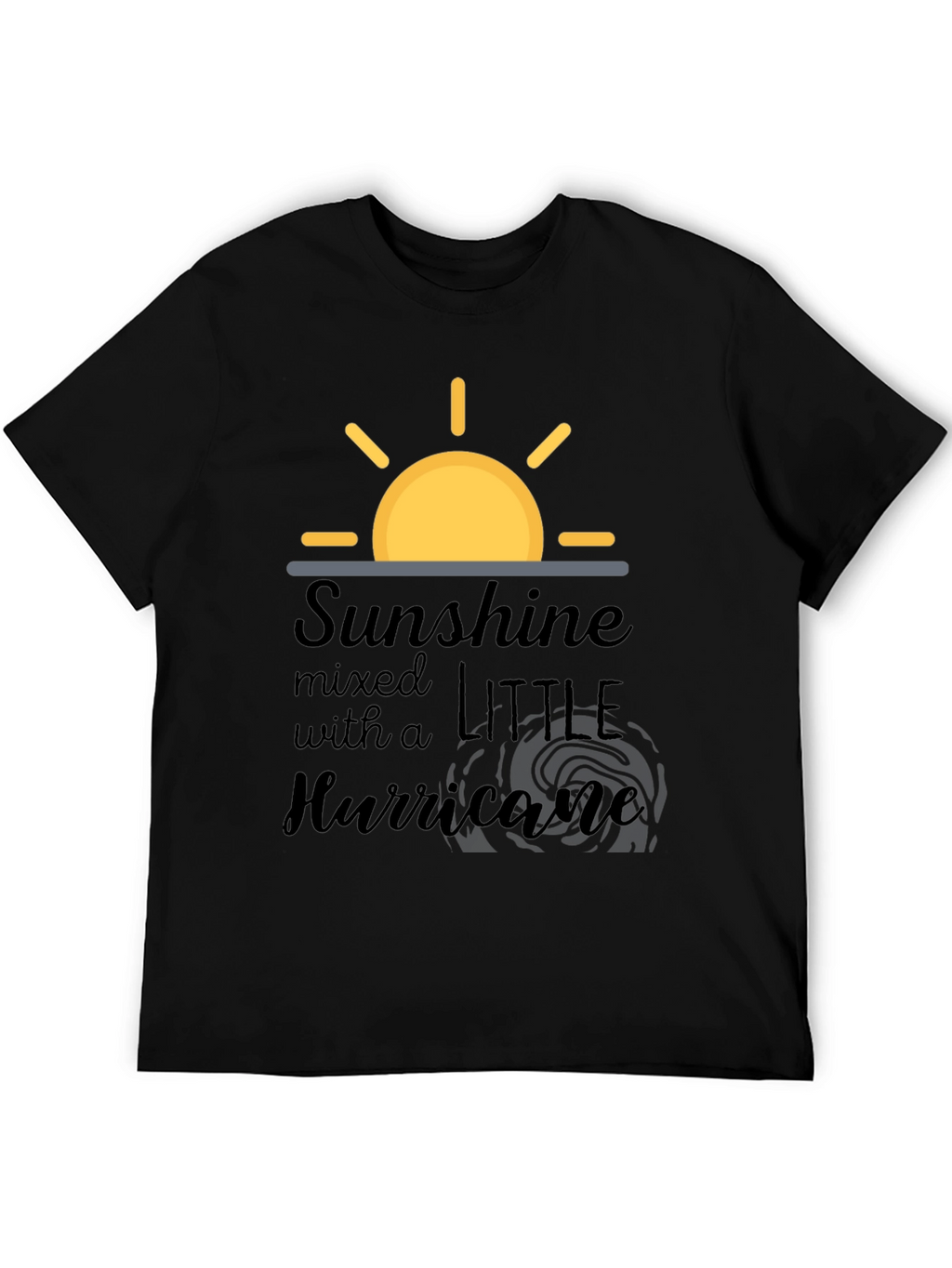 Sunshine and Hurricane Black T-Shirt