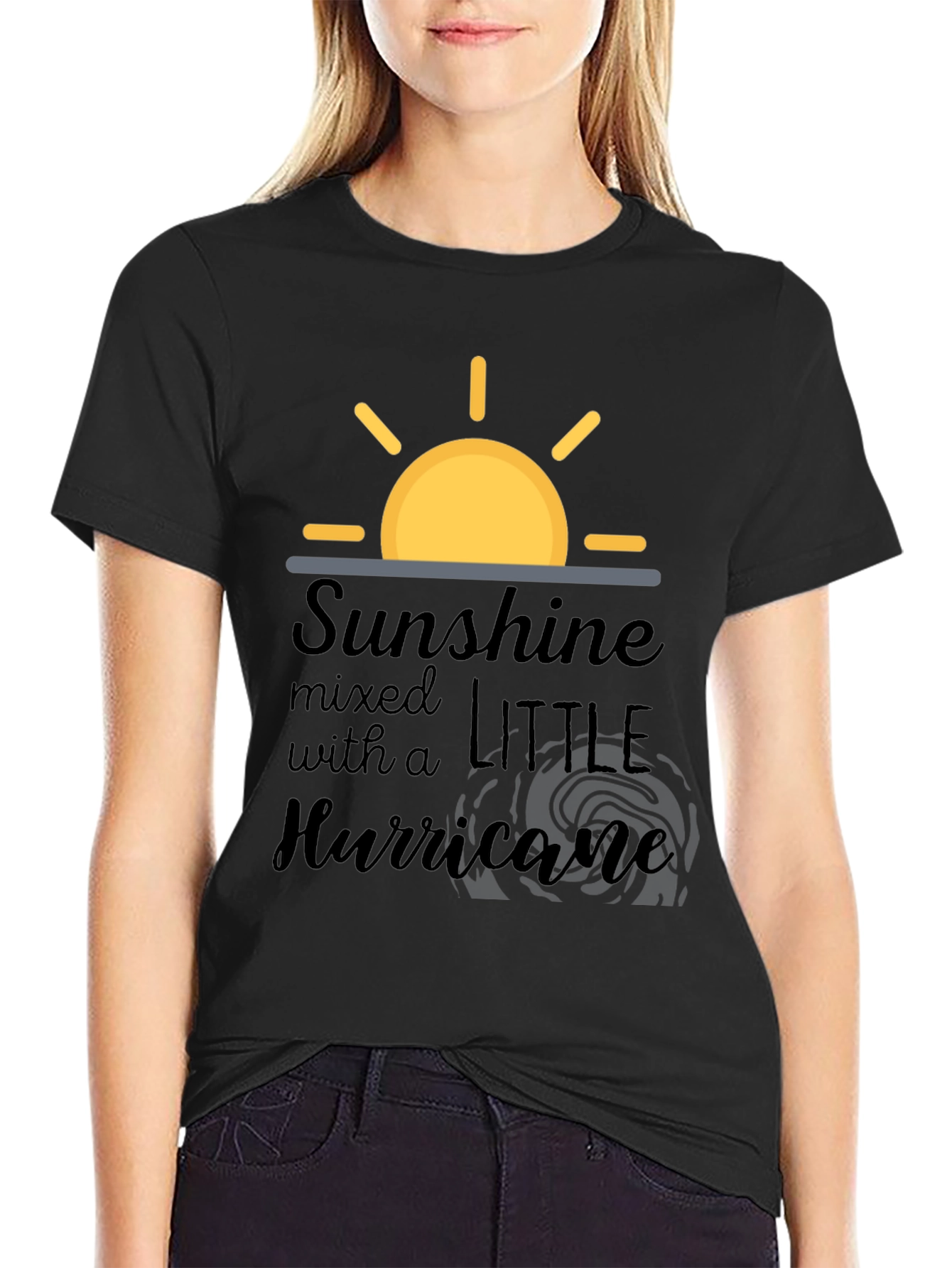 Sunshine and Hurricane Black T-Shirt