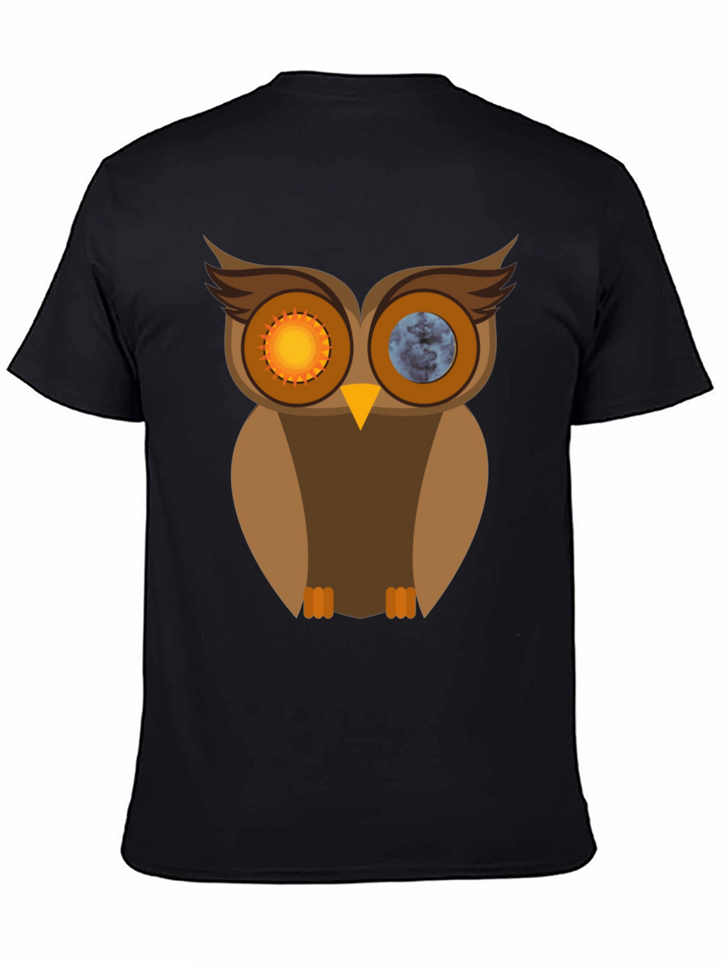 Sun & Moon Owl Graphic T-Shirt