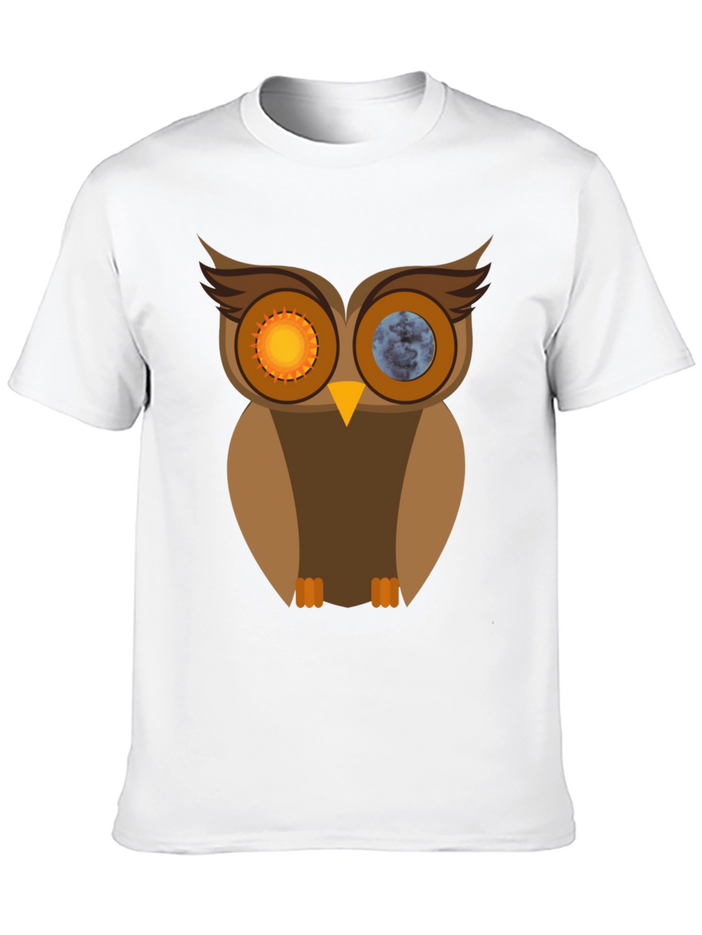Sun & Moon Owl Graphic T-Shirt
