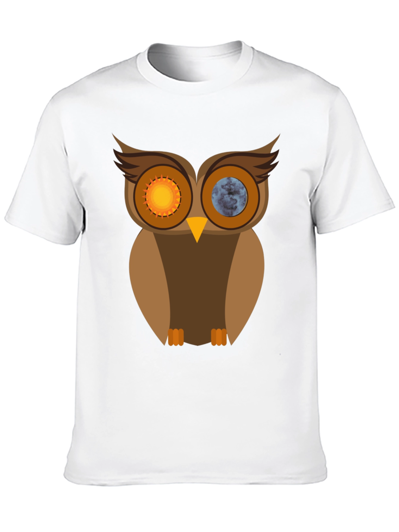 Sun & Moon Owl Graphic T-Shirt