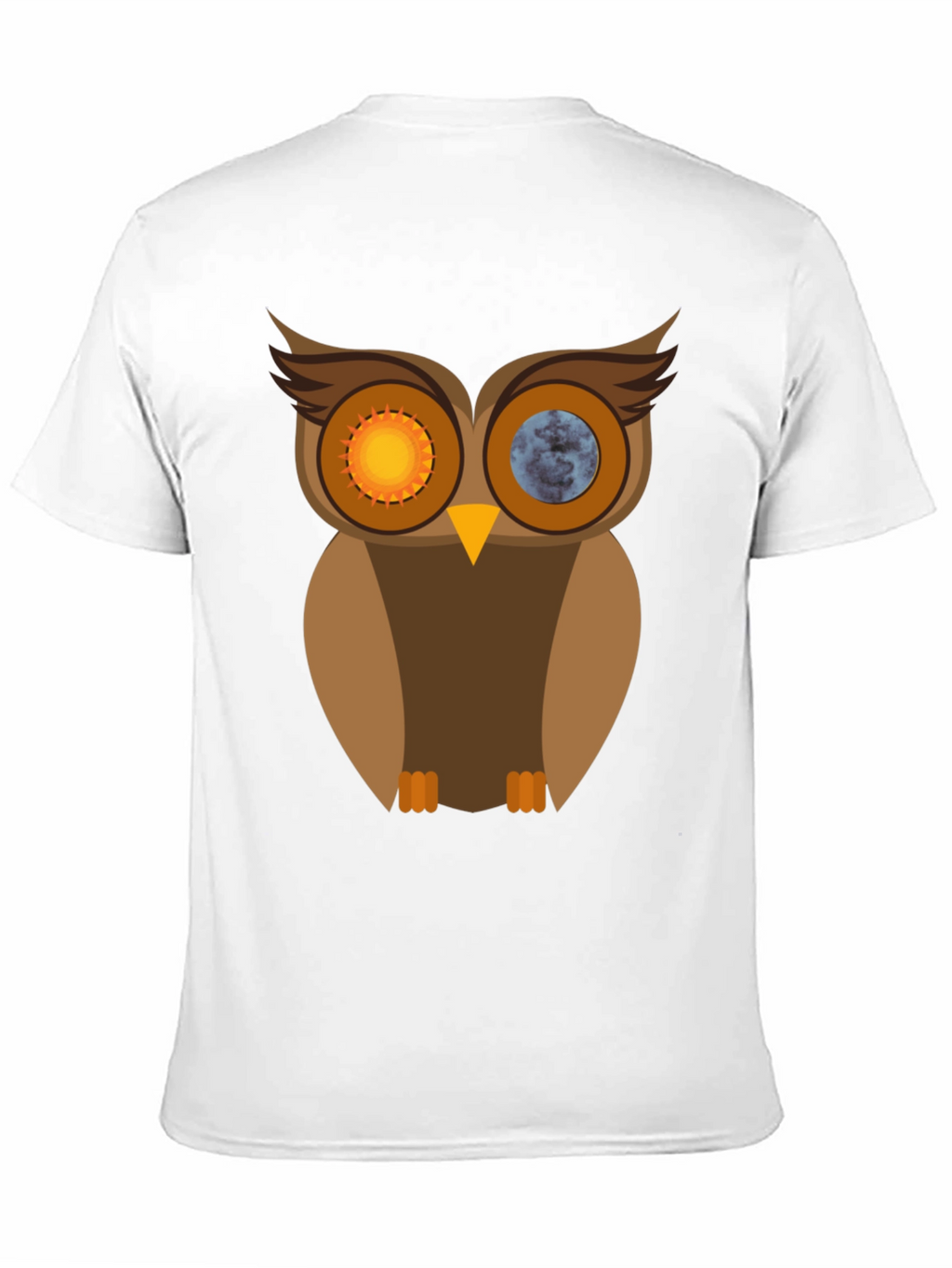 Sun & Moon Owl Graphic T-Shirt