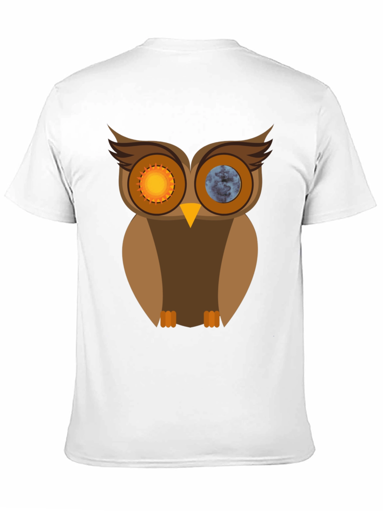 Sun & Moon Owl Graphic T-Shirt