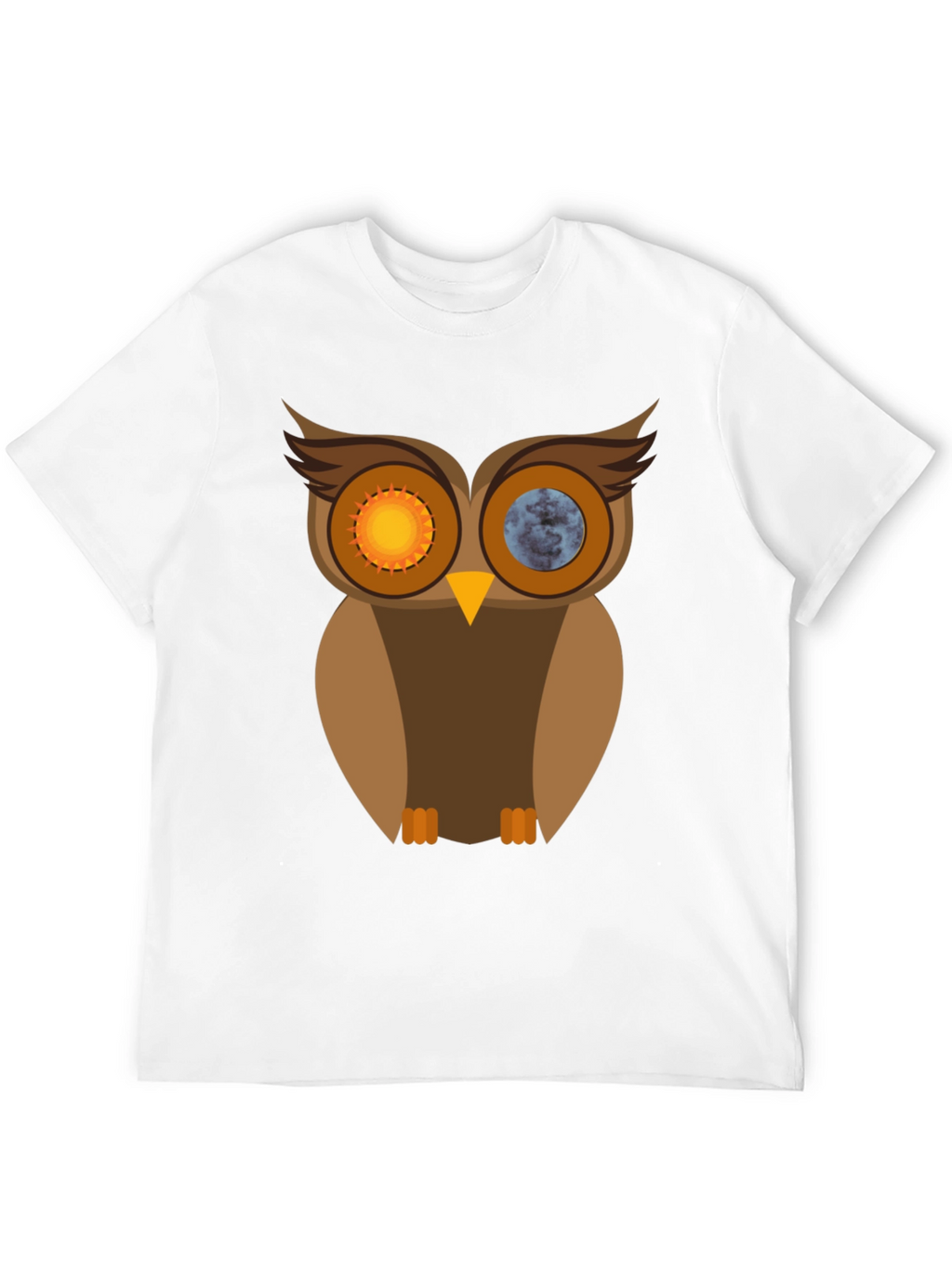 Sun & Moon Owl Graphic T-Shirt