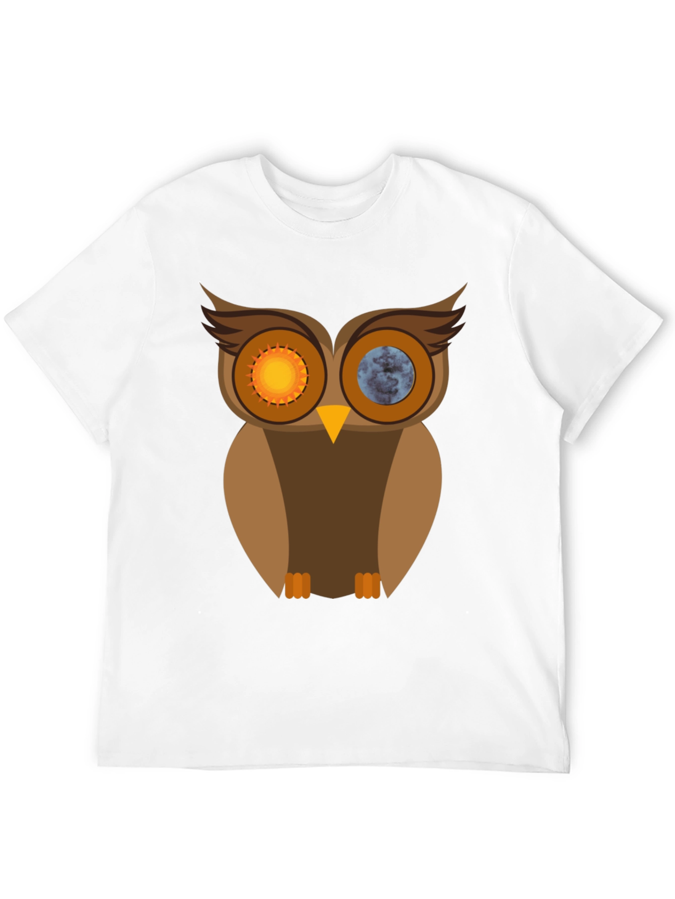 Sun & Moon Owl Graphic T-Shirt
