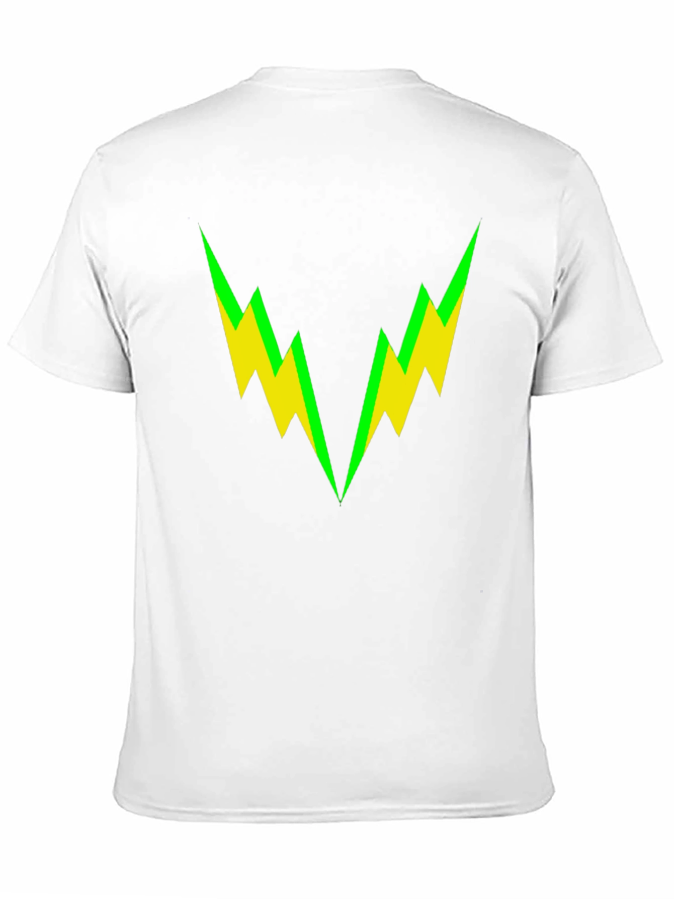 Bold Lightning Bolt Graphic Tee - Black