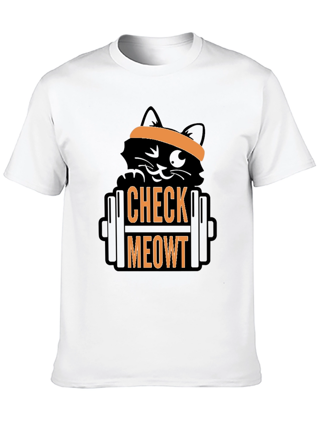 Check Meowt T-Shirt - Gym Cat Workout Tee