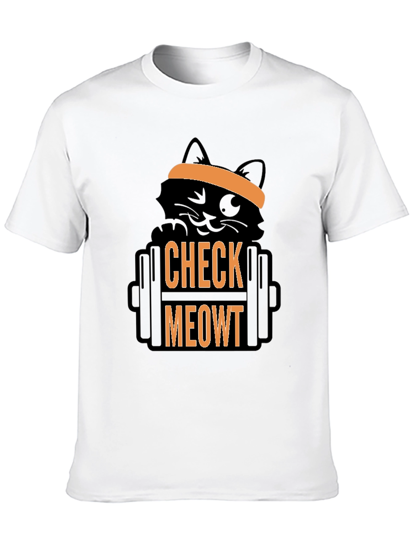 Check Meowt T-Shirt - Gym Cat Workout Tee