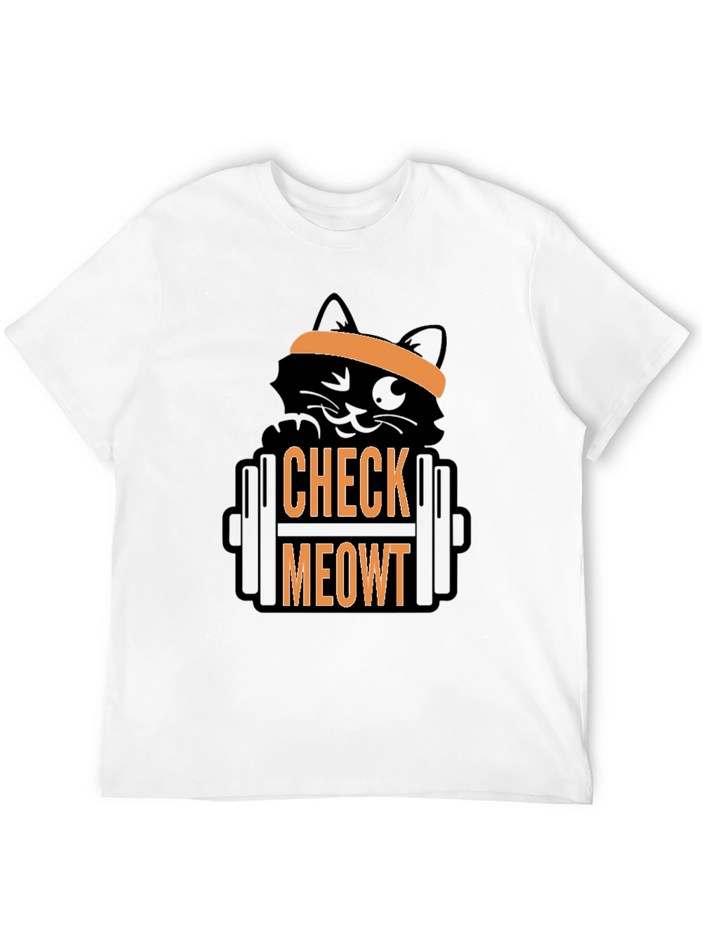 Check Meowt T-Shirt - Gym Cat Workout Tee