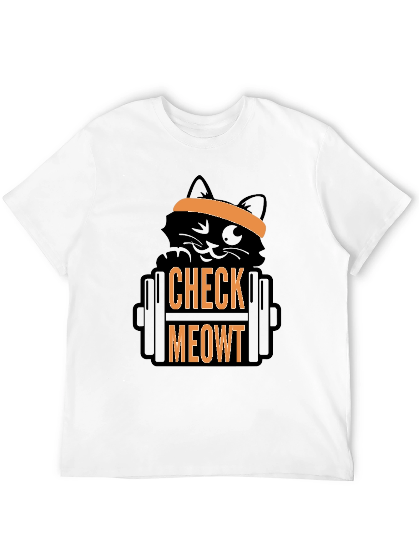 Check Meowt T-Shirt - Gym Cat Workout Tee