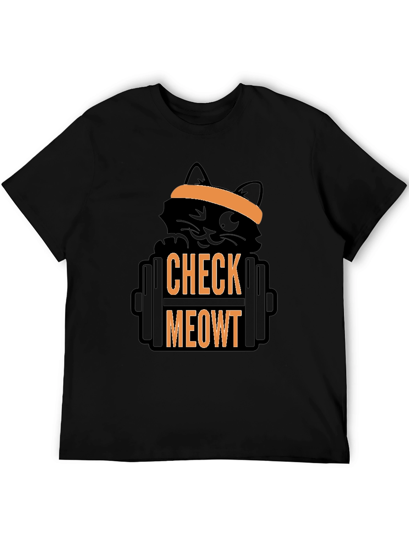 Check Meowt T-Shirt - Gym Cat Workout Tee