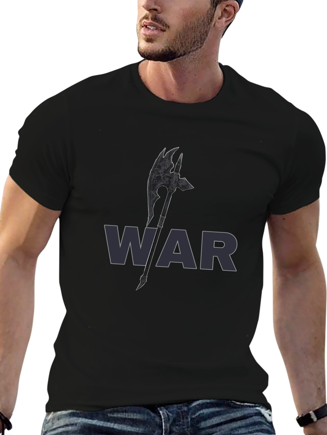 War Axe Graphic Tee - Mens Black T-Shirt