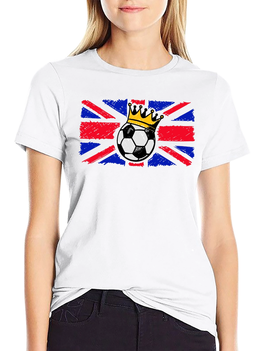 Union Jack Soccer Crown T-Shirt