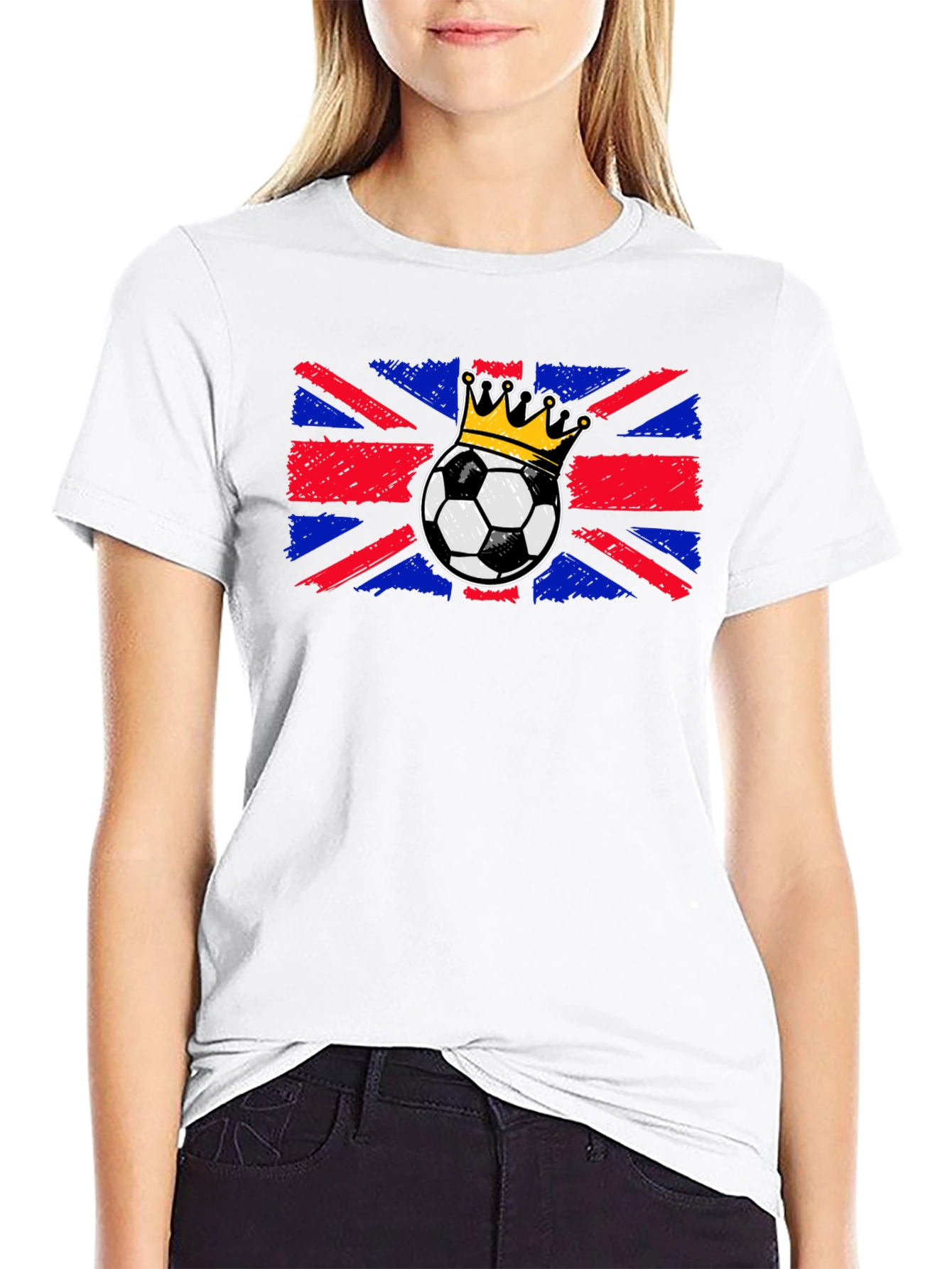 Union Jack Soccer Crown T-Shirt