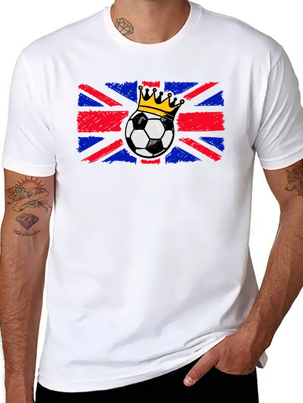 Union Jack Soccer Crown T-Shirt