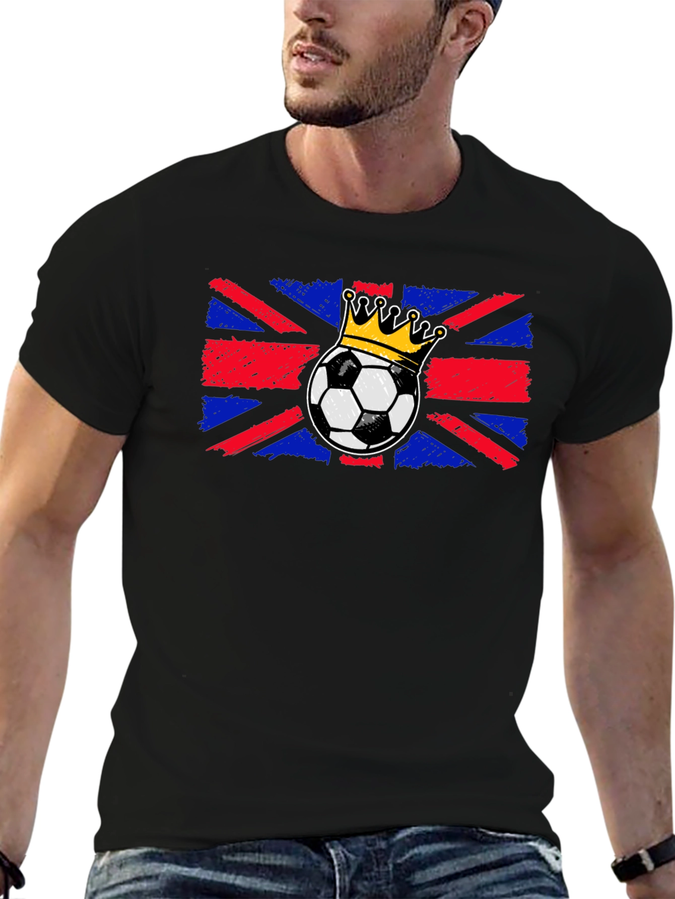 Union Jack Soccer Crown T-Shirt
