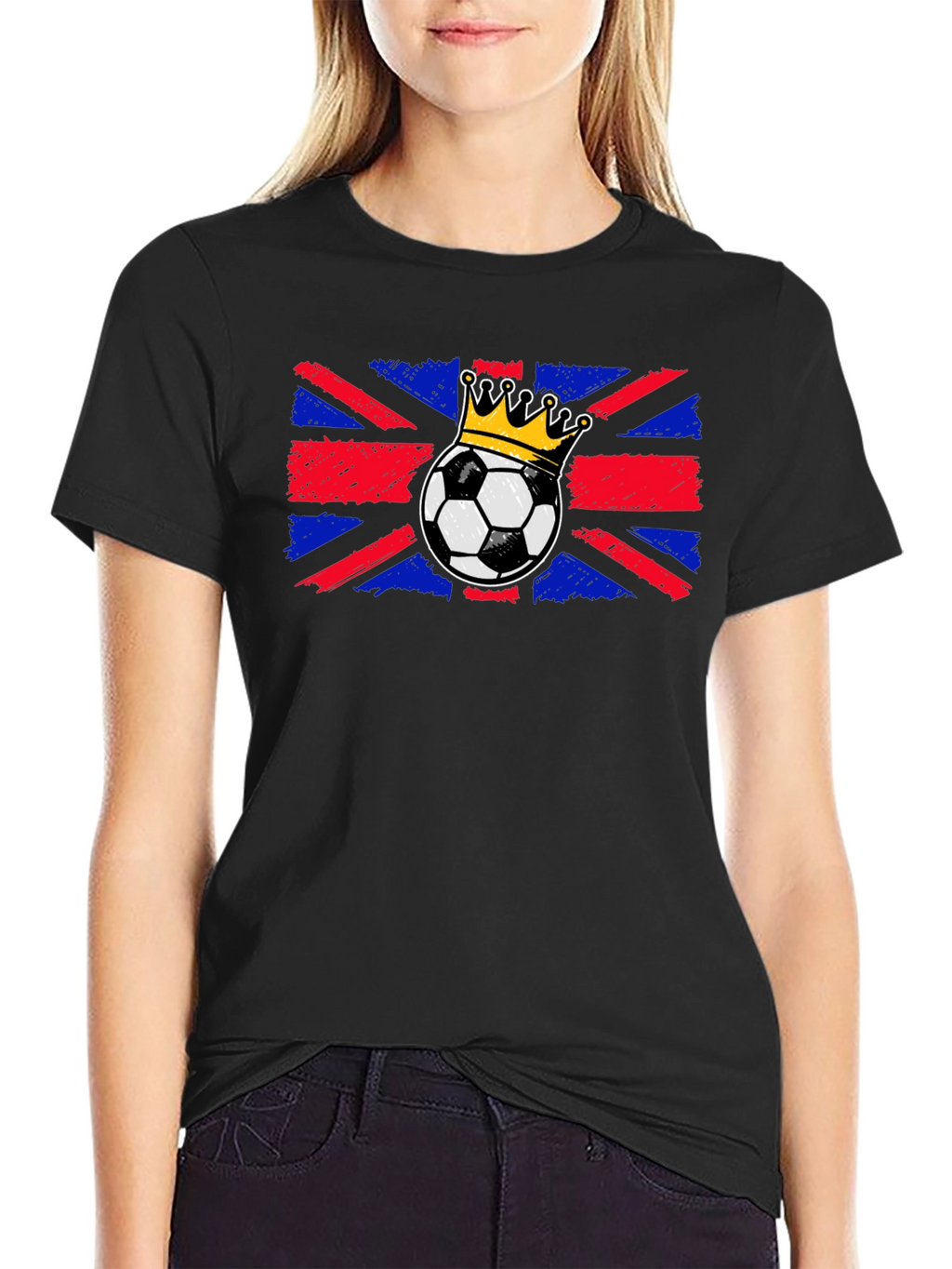 Union Jack Soccer Crown T-Shirt