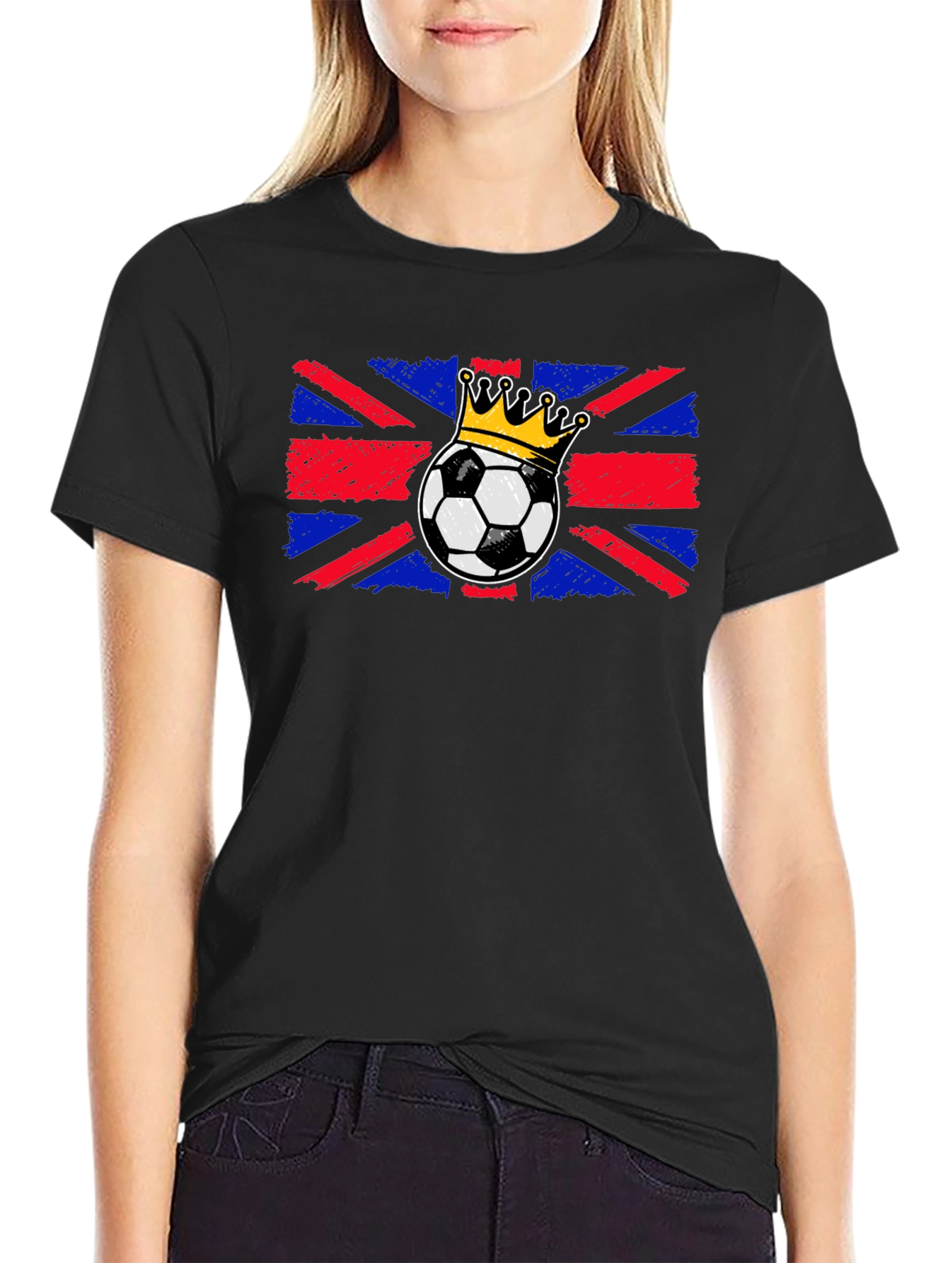 Union Jack Soccer Crown T-Shirt