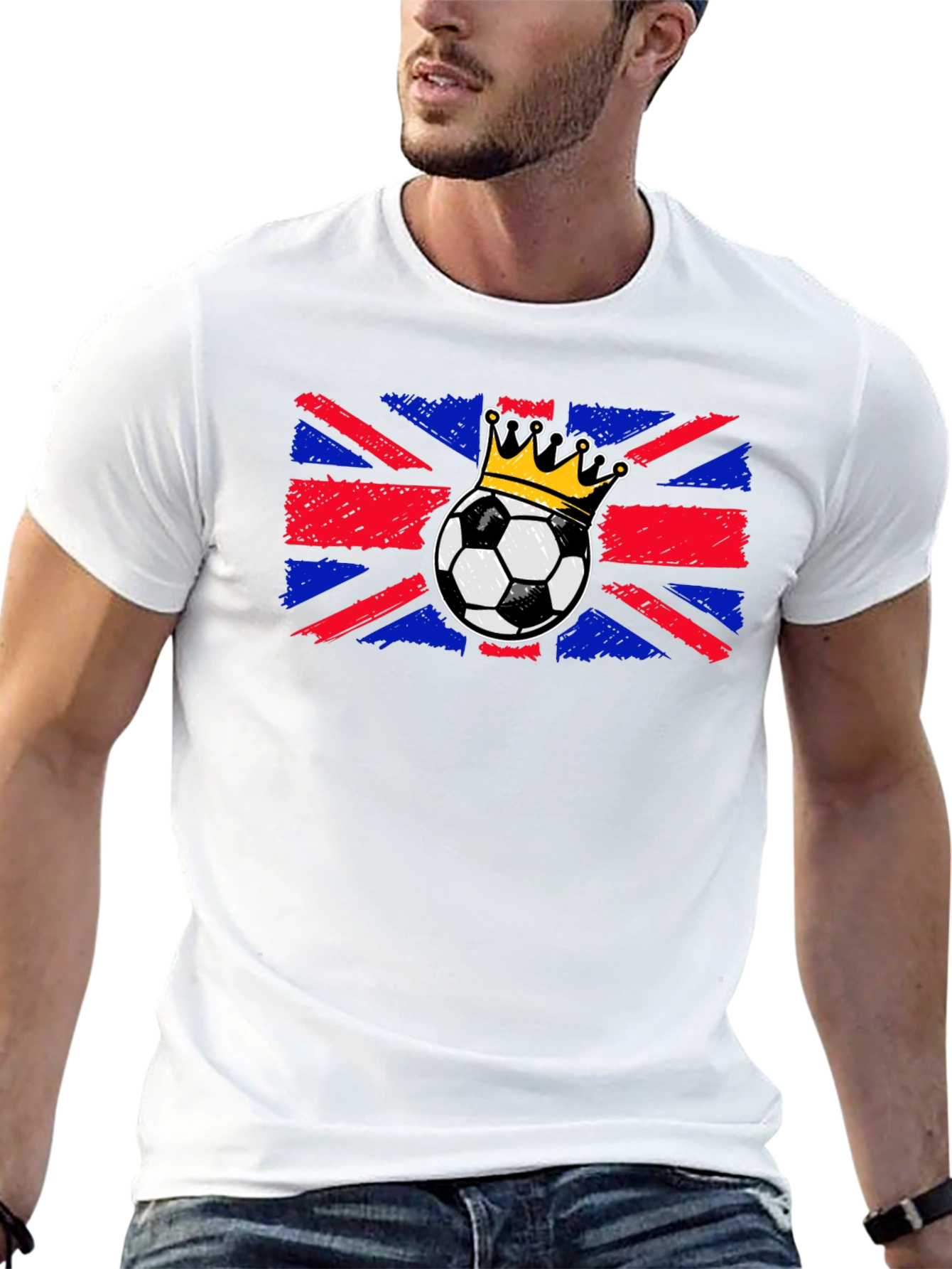 Union Jack Soccer Crown T-Shirt