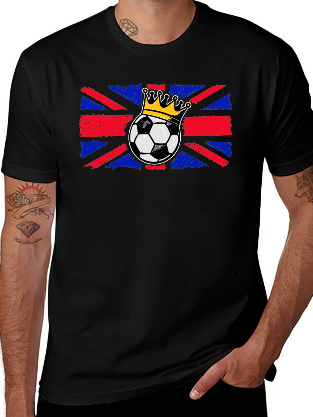 Union Jack Soccer Crown T-Shirt