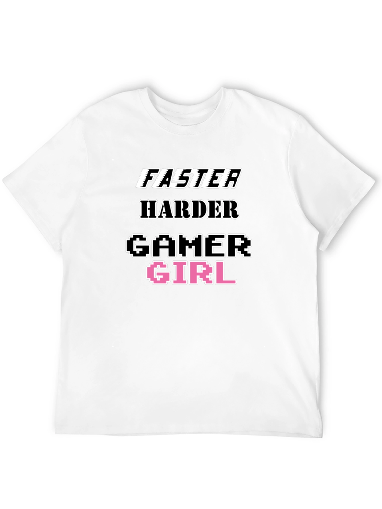 Faster Harder Gamer Girl Tee
