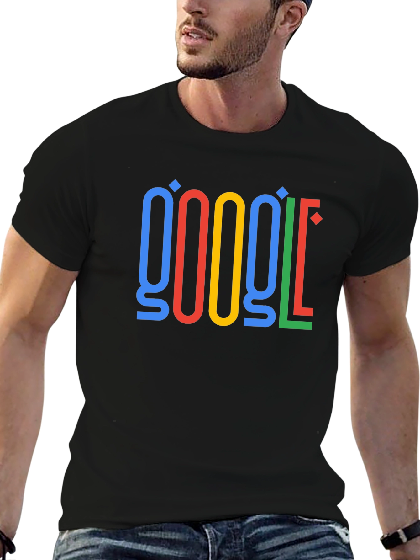 Google Logo T-Shirt - Mens Black Tee