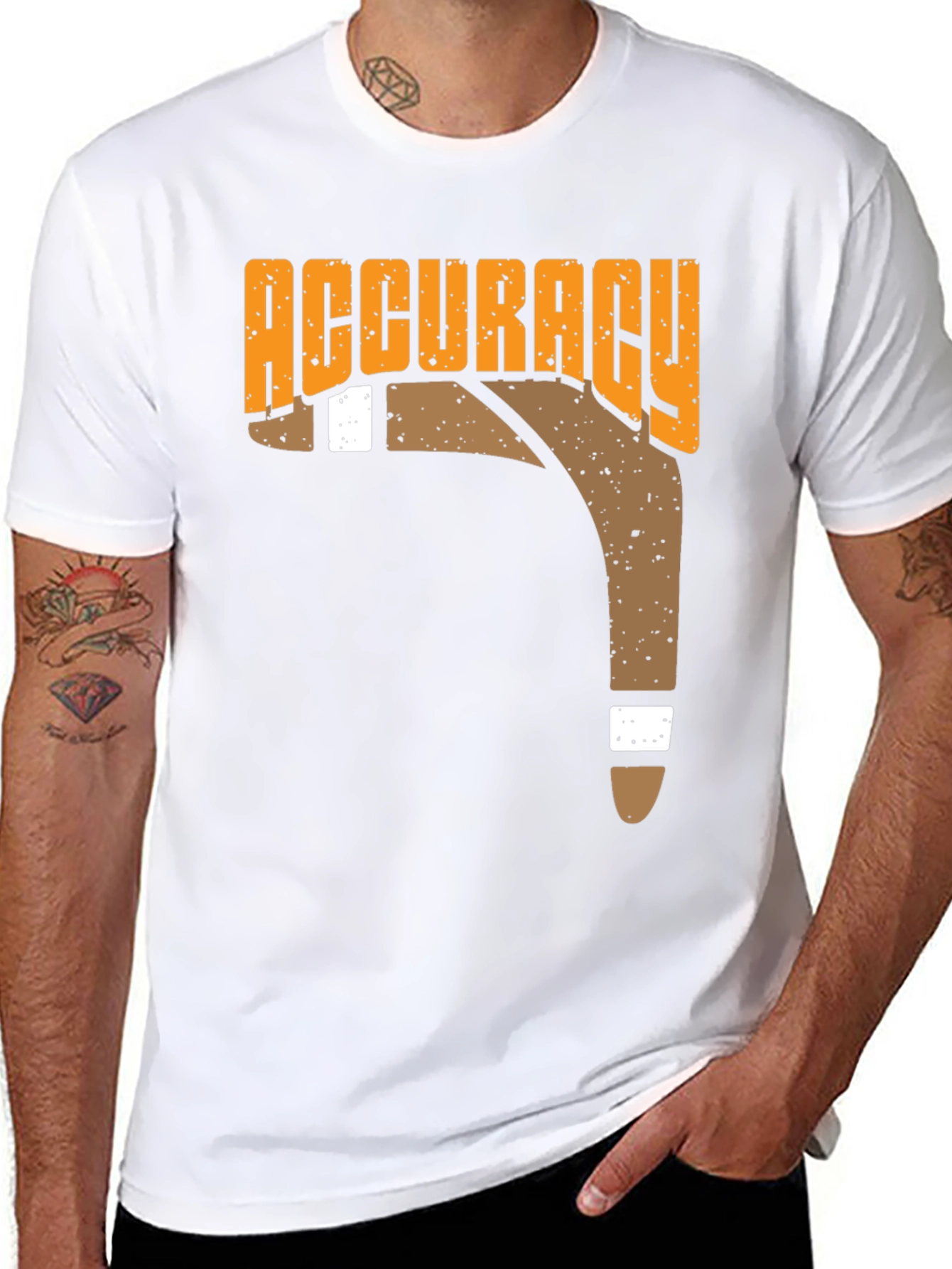 Accuracy Boomerang T-Shirt Black Casual Tee