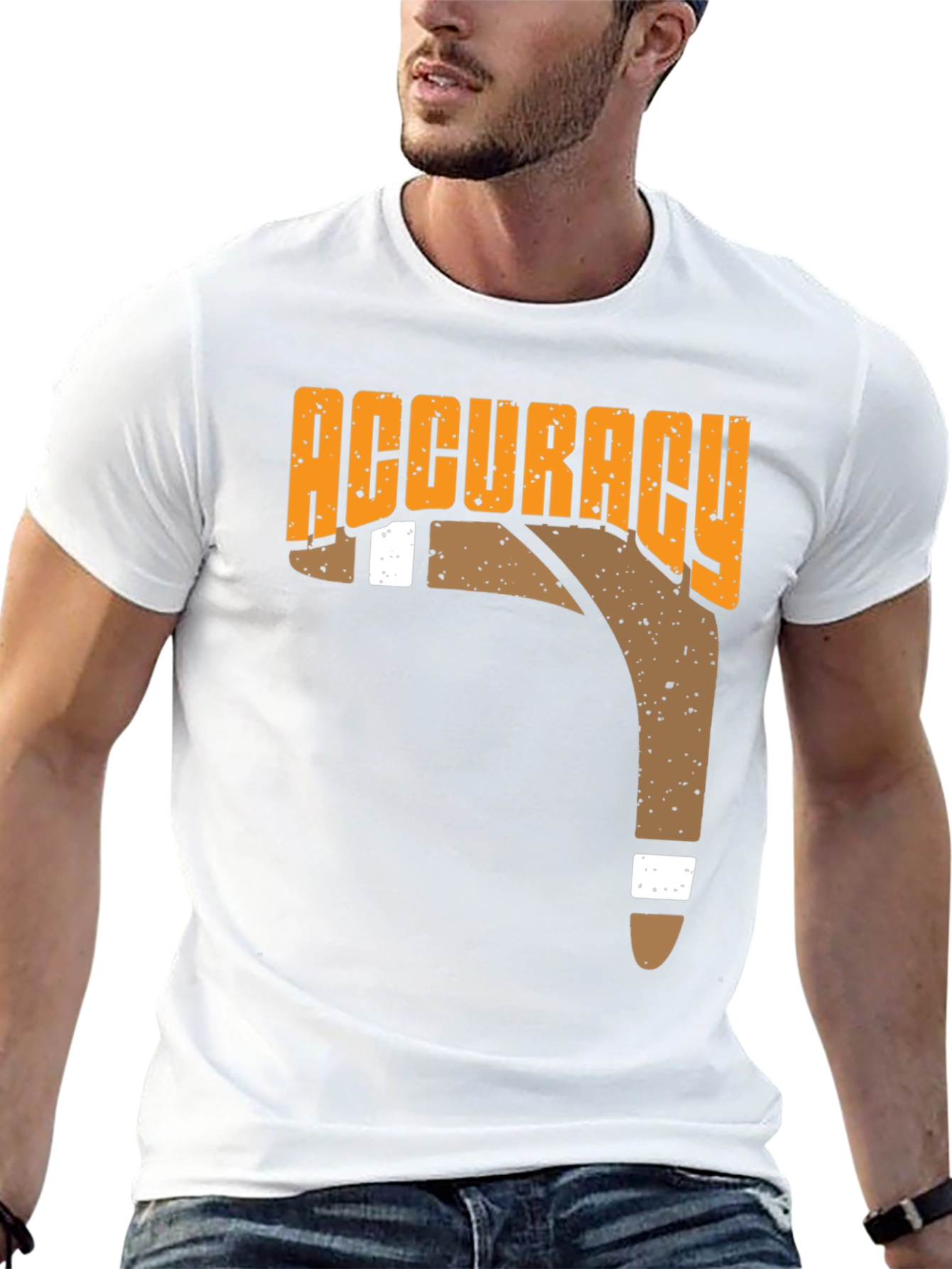 Accuracy Boomerang T-Shirt Black Casual Tee