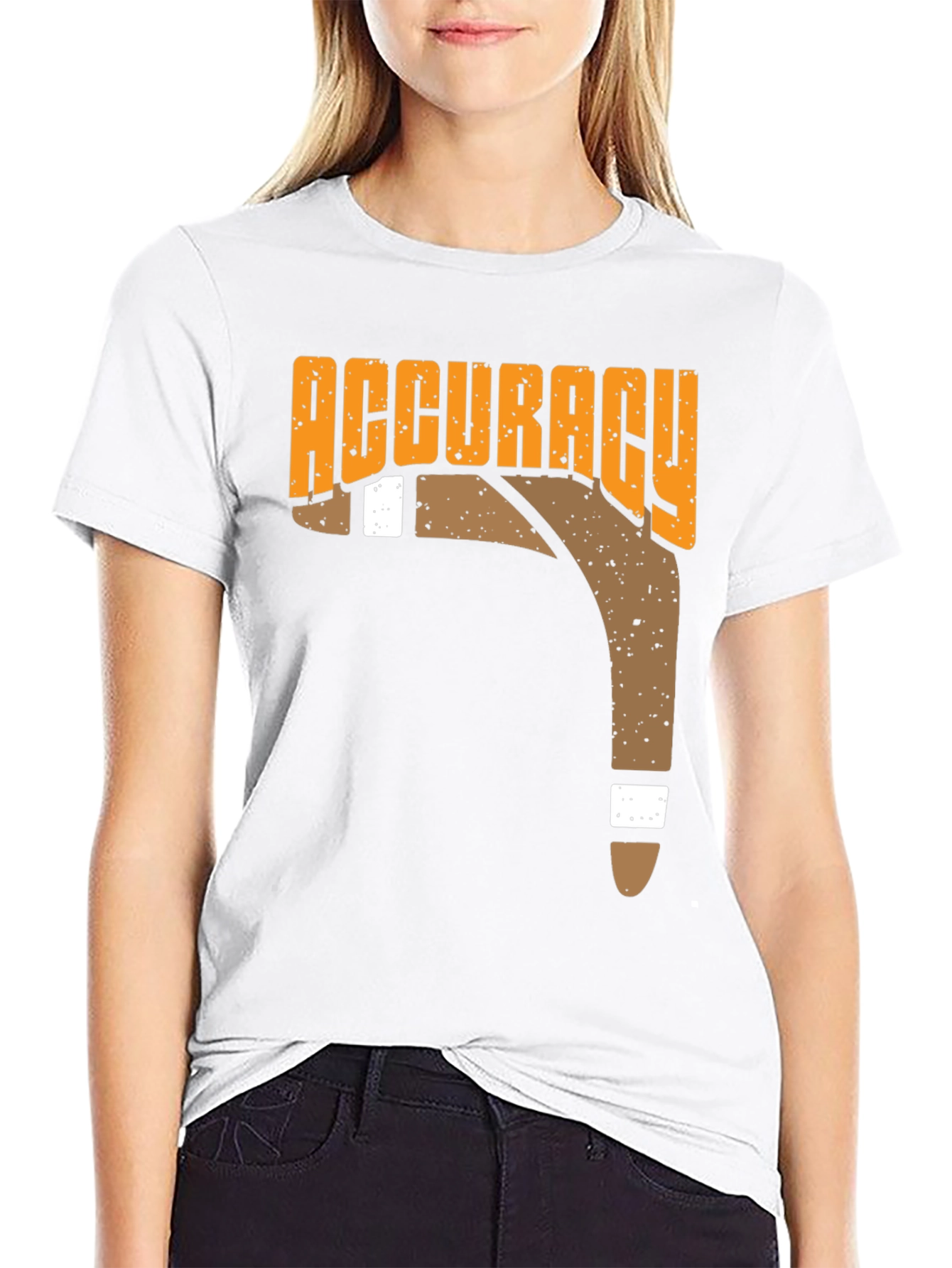 Accuracy Boomerang T-Shirt Black Casual Tee