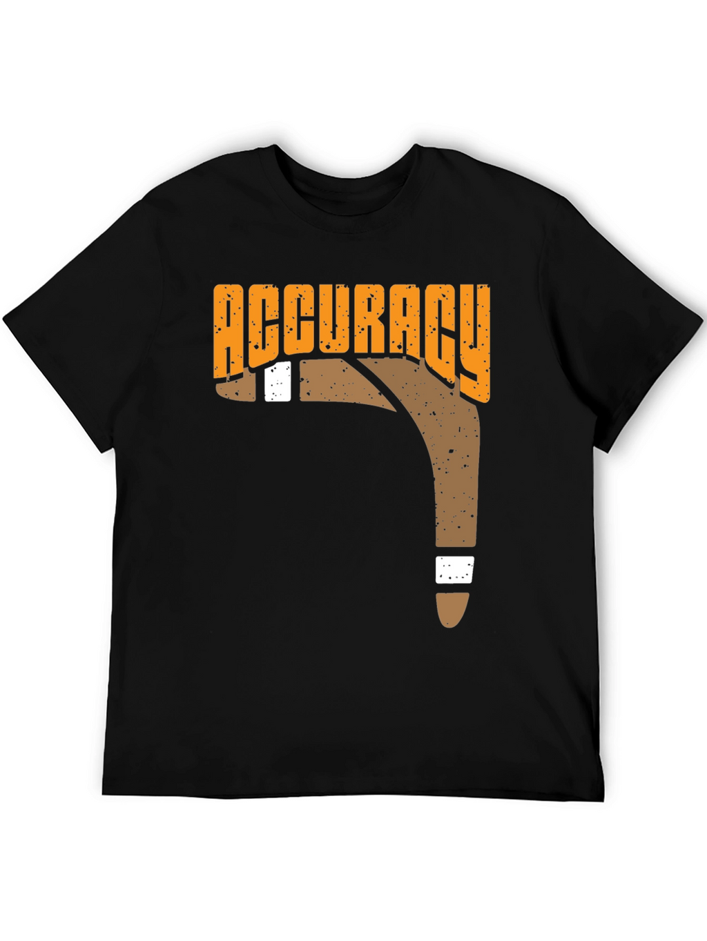 Accuracy Boomerang T-Shirt Black Casual Tee