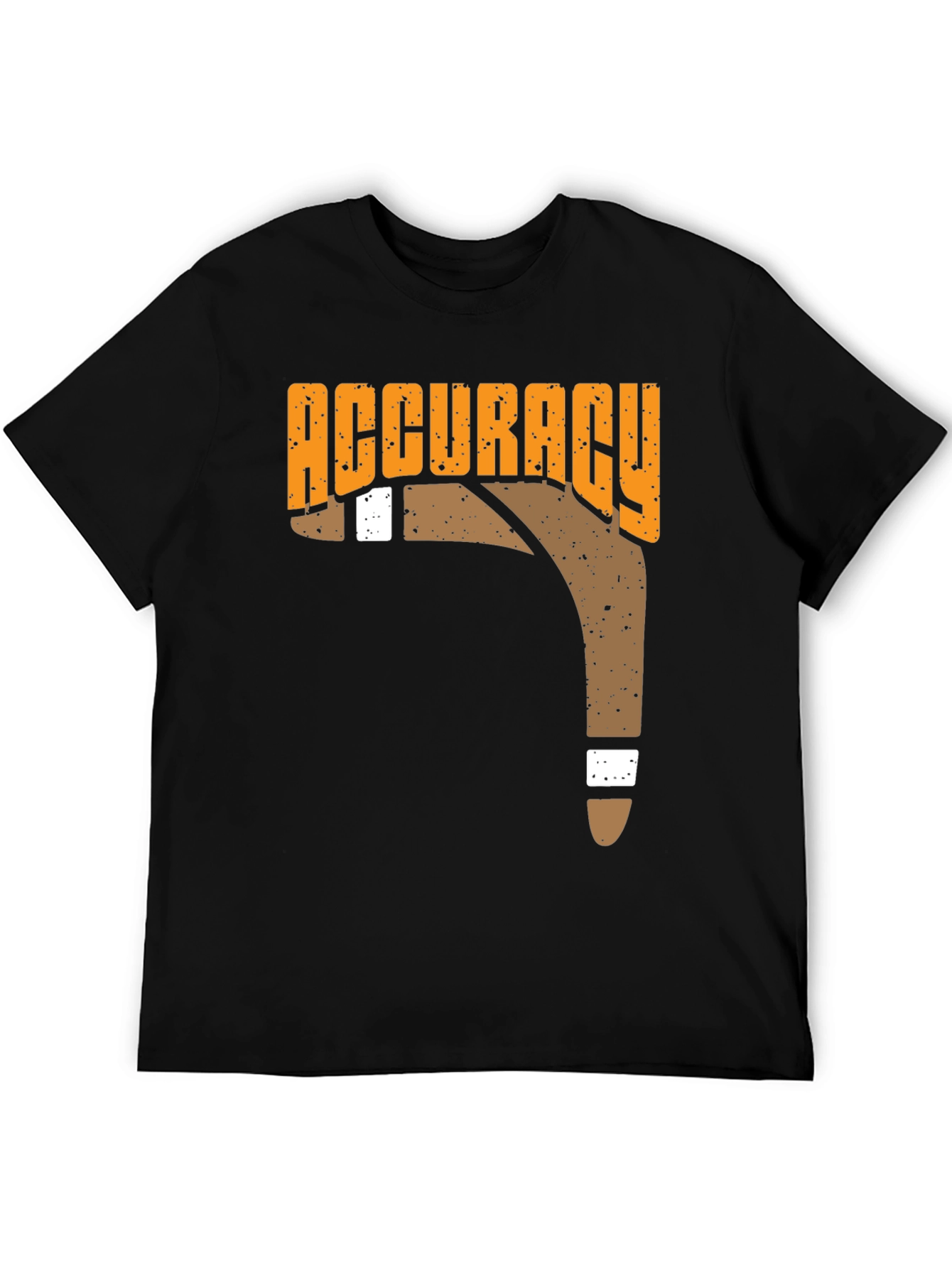 Accuracy Boomerang T-Shirt Black Casual Tee