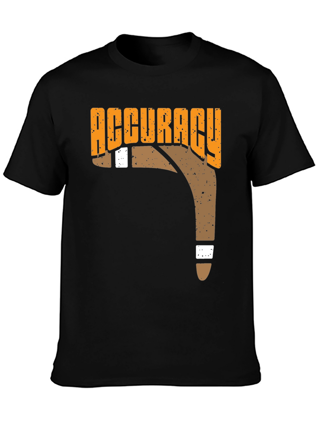 Accuracy Boomerang T-Shirt Black Casual Tee