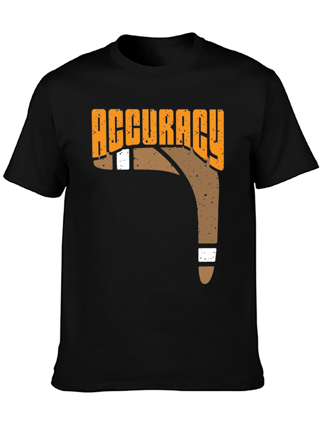 Accuracy Boomerang T-Shirt Black Casual Tee