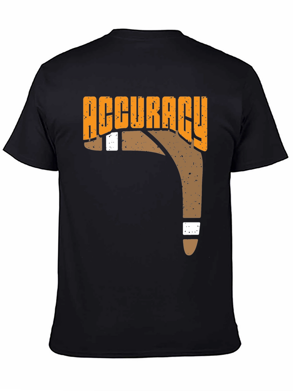 Accuracy Boomerang T-Shirt Black Casual Tee