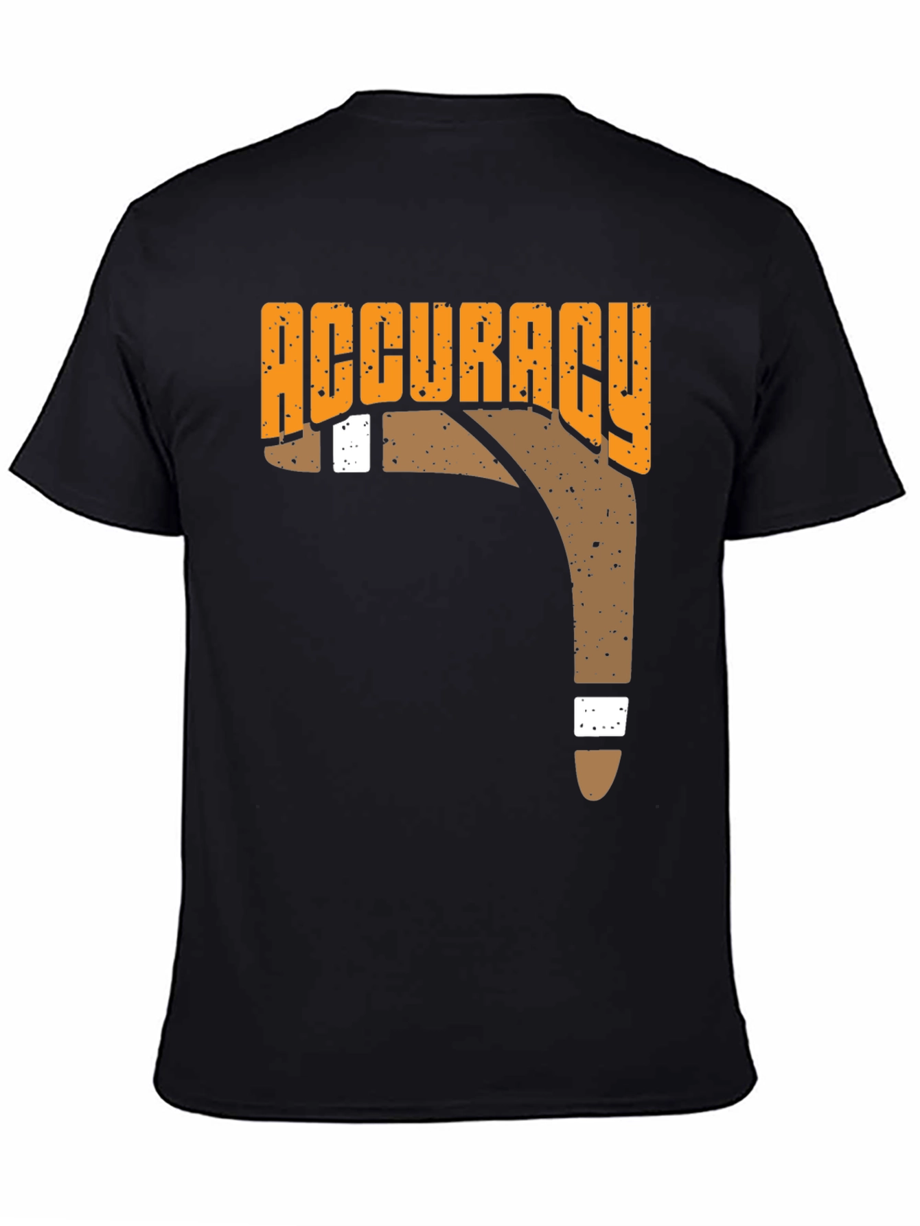 Accuracy Boomerang T-Shirt Black Casual Tee