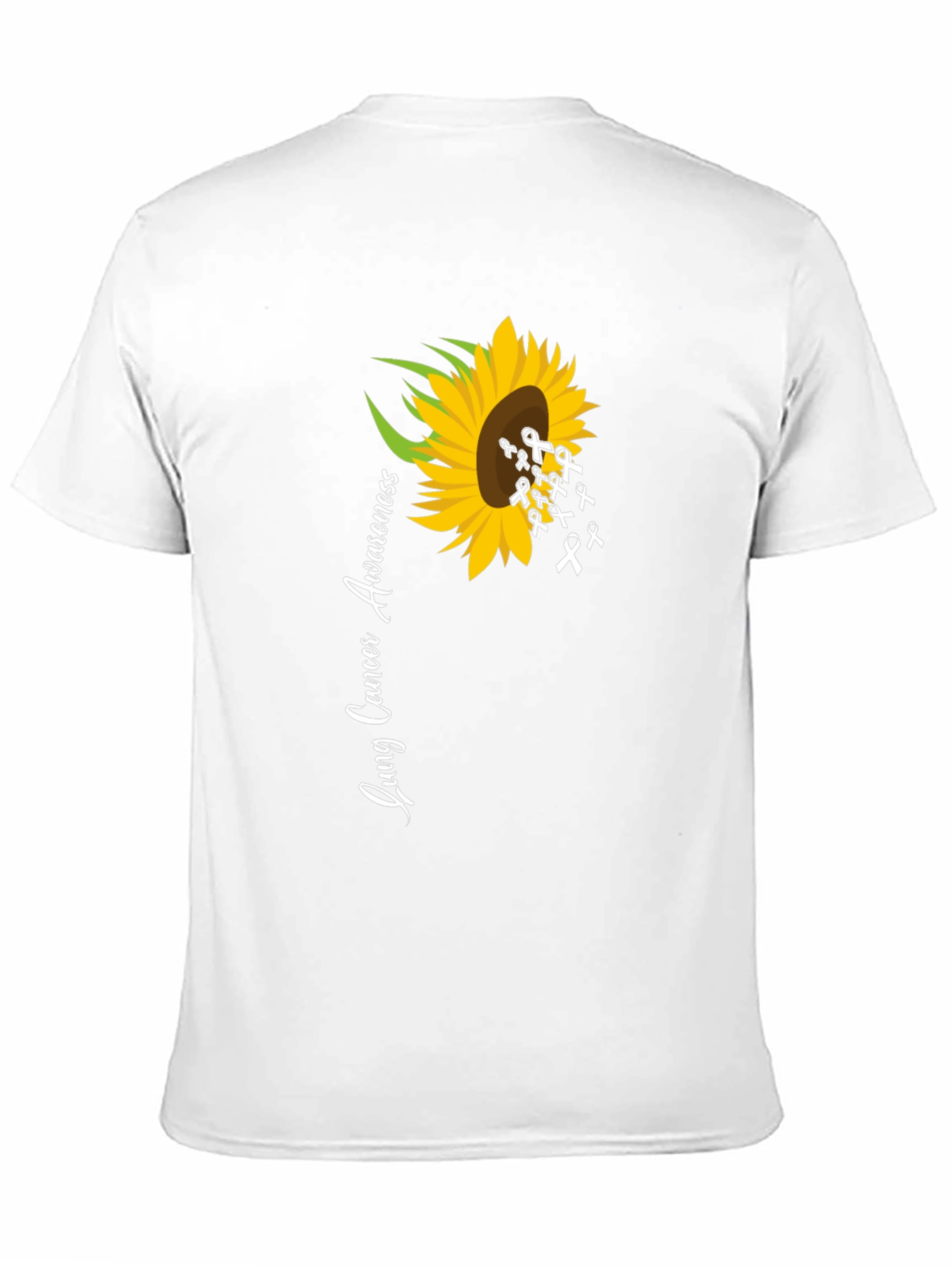 Lung Cancer Awareness Sunflower T-Shirt