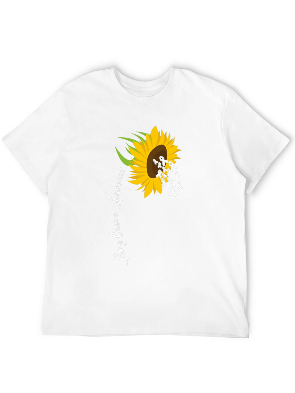 Lung Cancer Awareness Sunflower T-Shirt