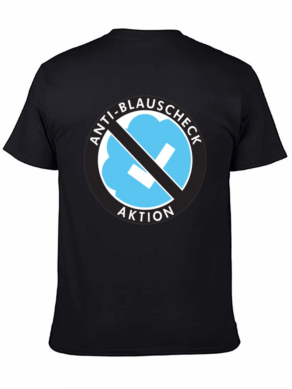 Anti-Blauschcheck Aktion Black T-Shirt