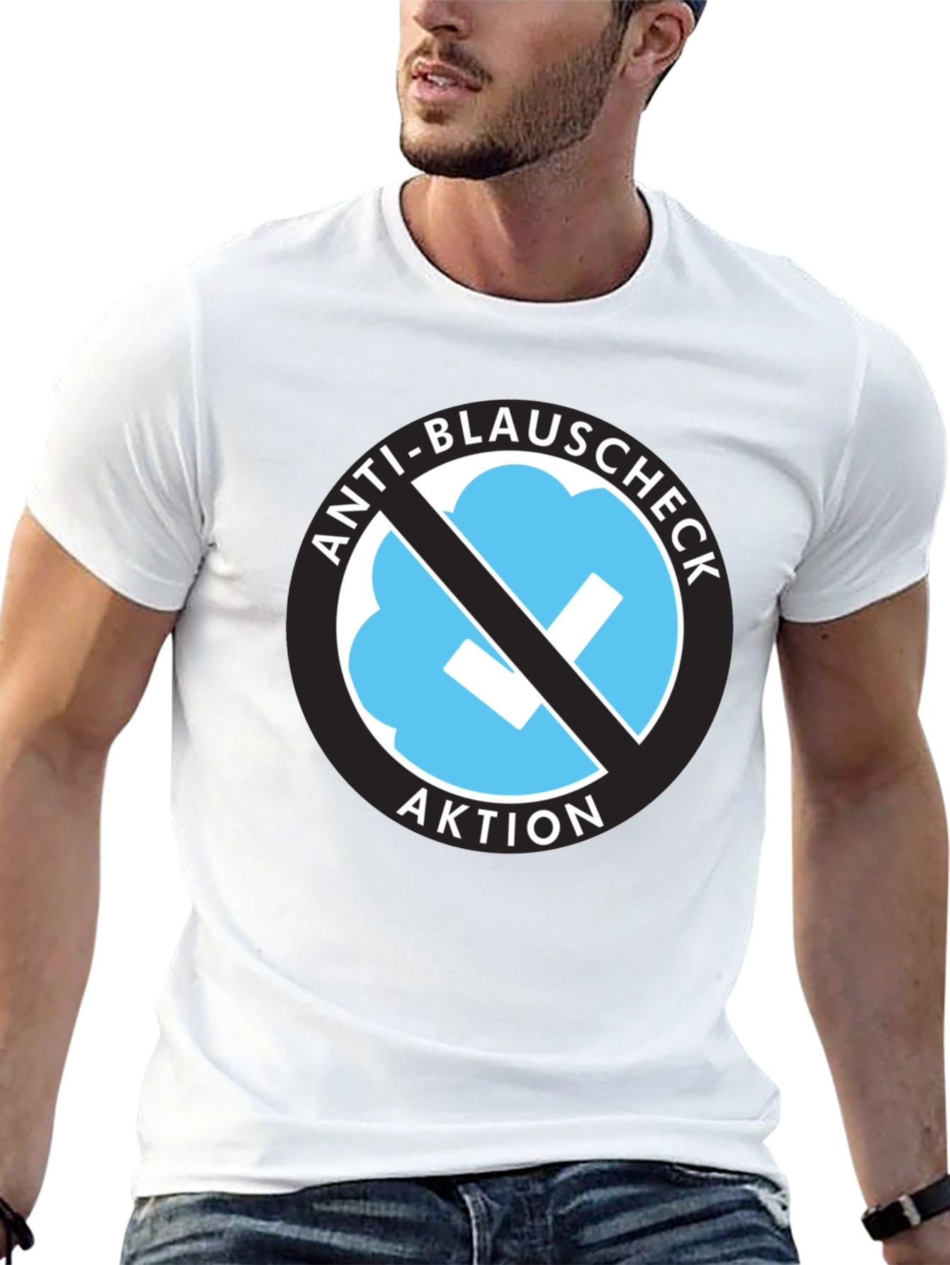 Anti-Blauschcheck Aktion Black T-Shirt