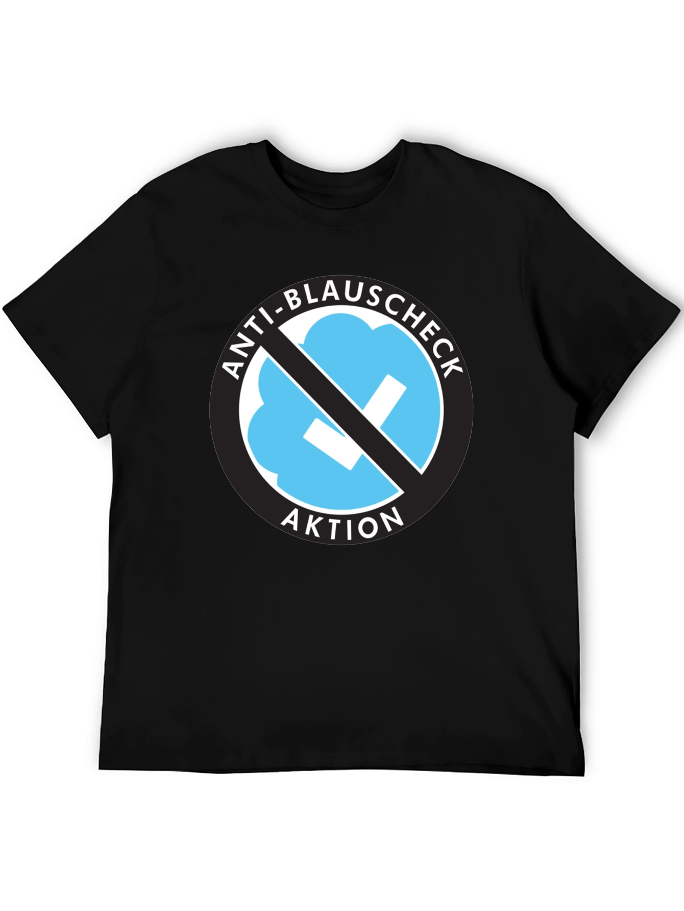 Anti-Blauschcheck Aktion Black T-Shirt