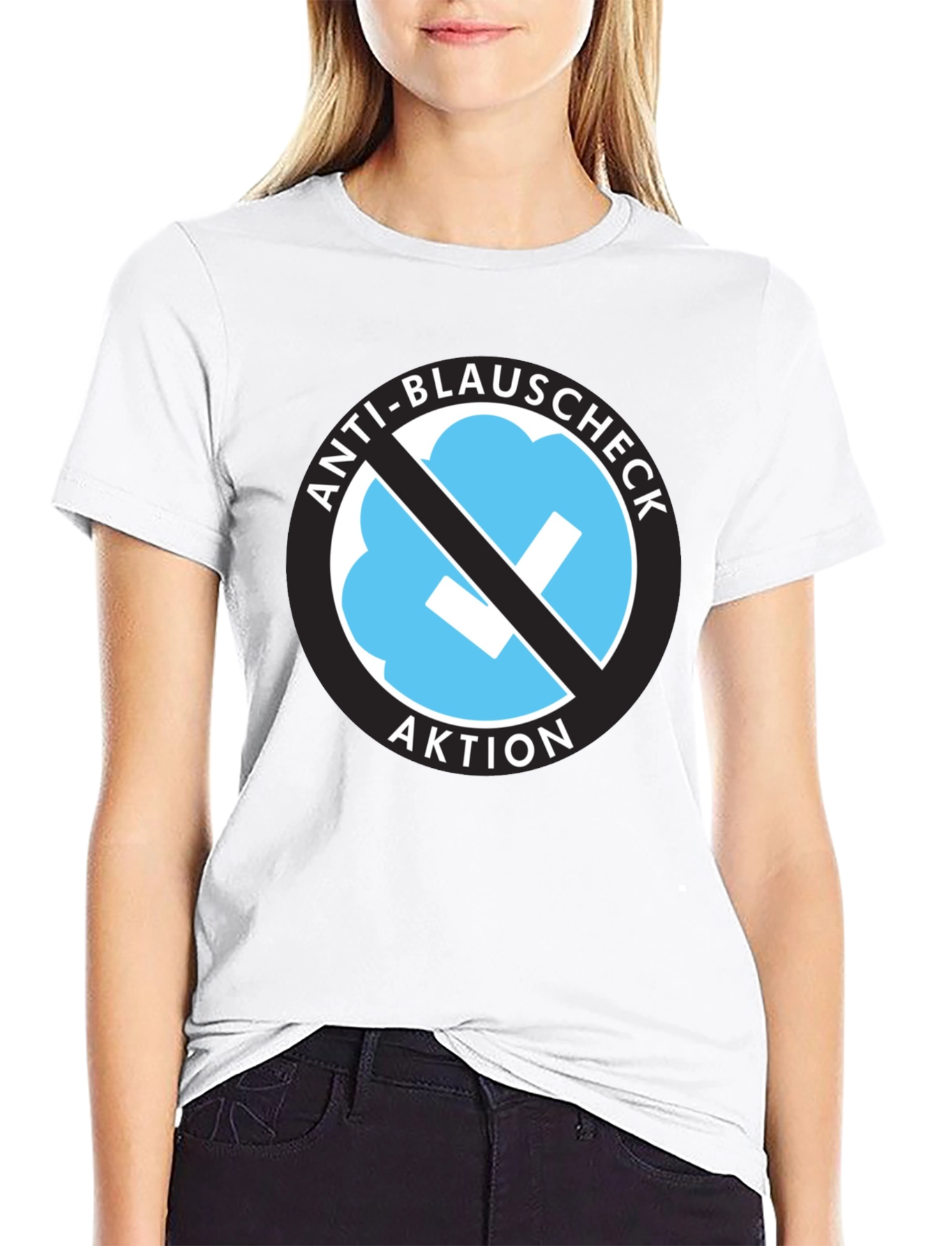 Anti-Blauschcheck Aktion Black T-Shirt