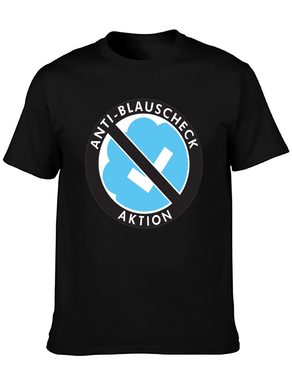Anti-Blauschcheck Aktion Black T-Shirt