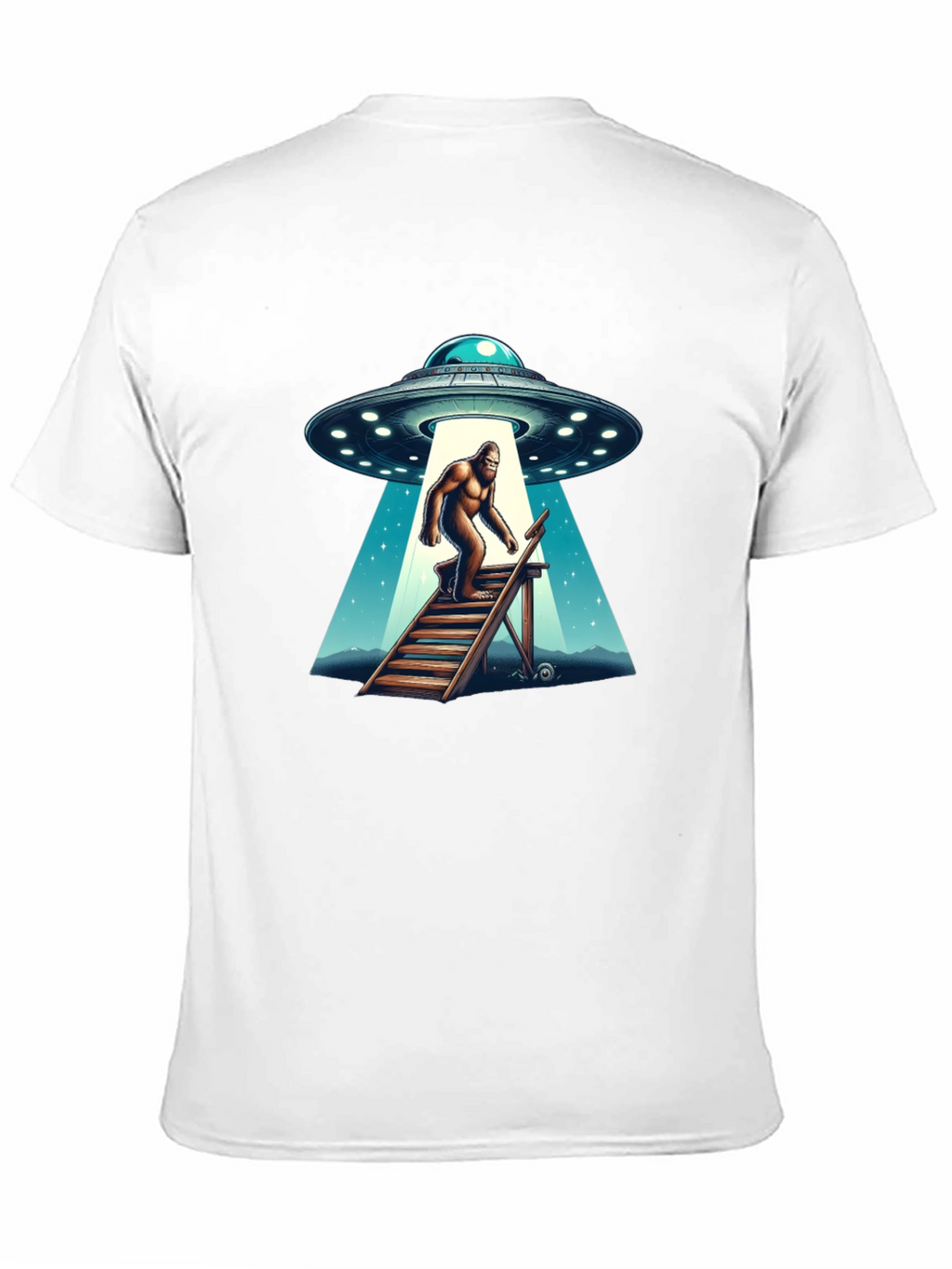 Bigfoot UFO Abduction T-Shirt - Cryptid Tee