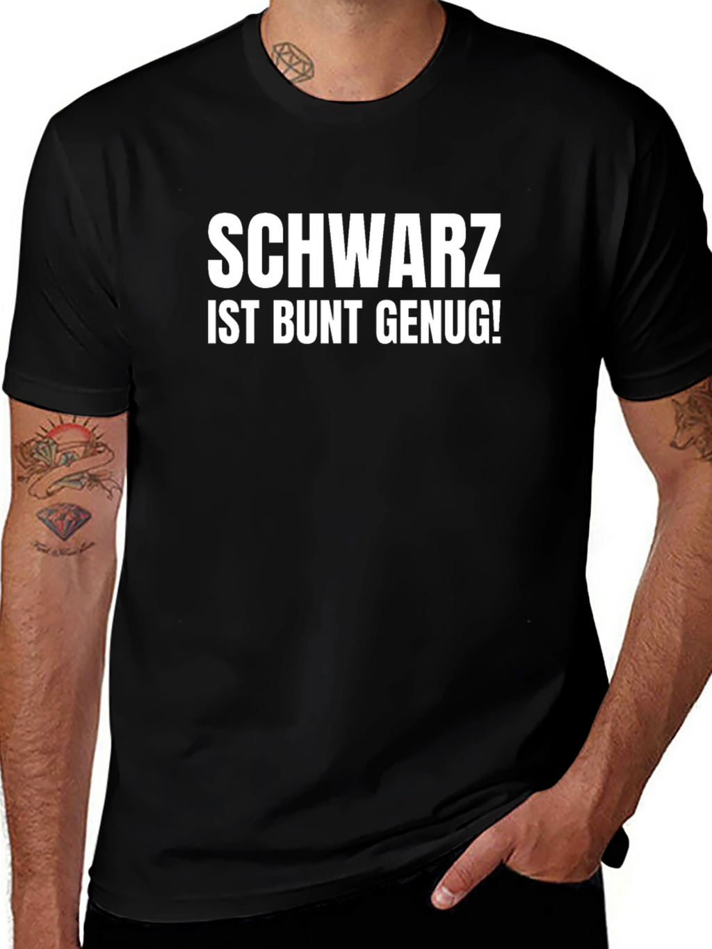 Schwarz Ist Bunt Genug! Graphic Tee