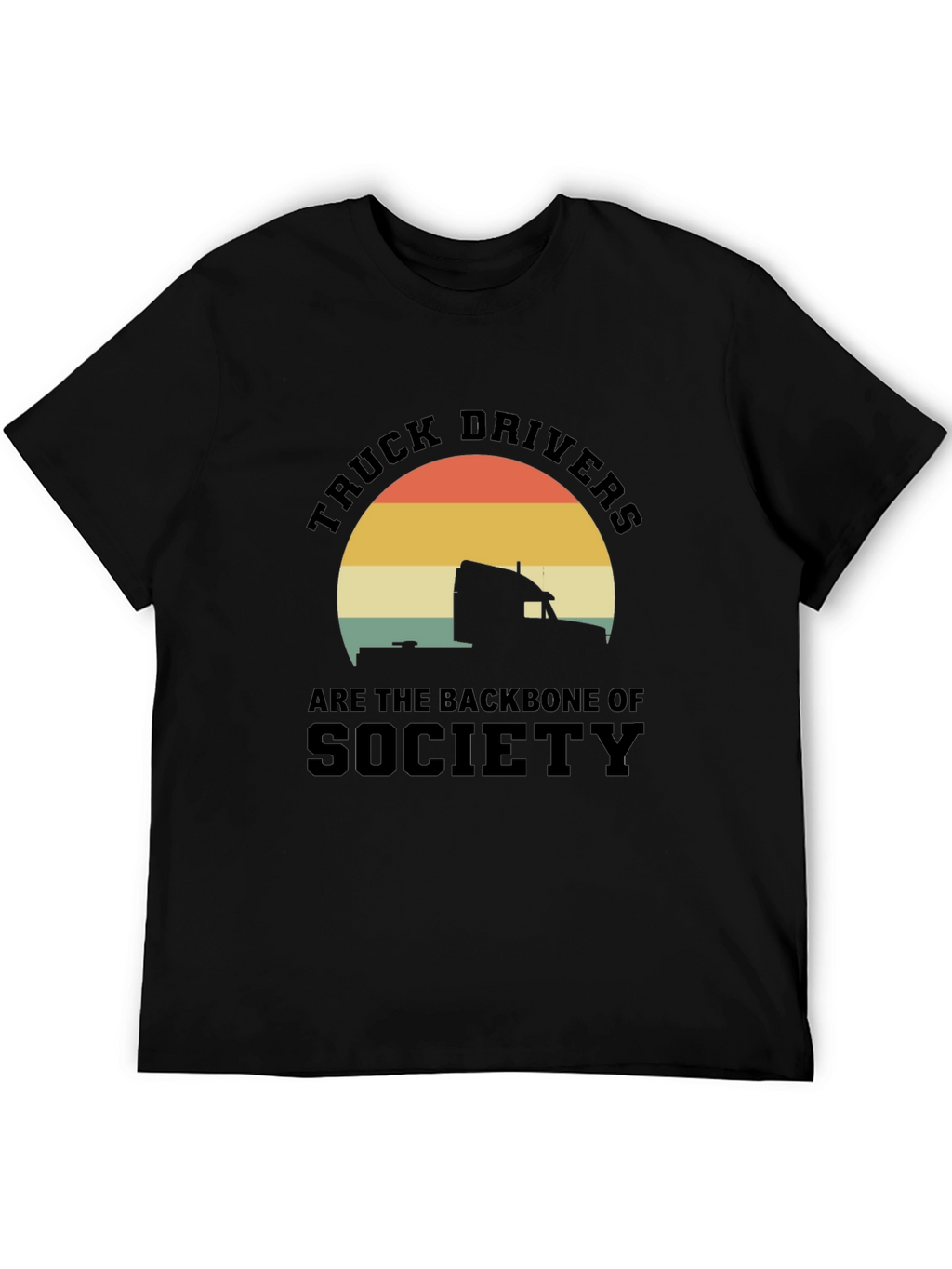 Truck Driver Backbone T-Shirt