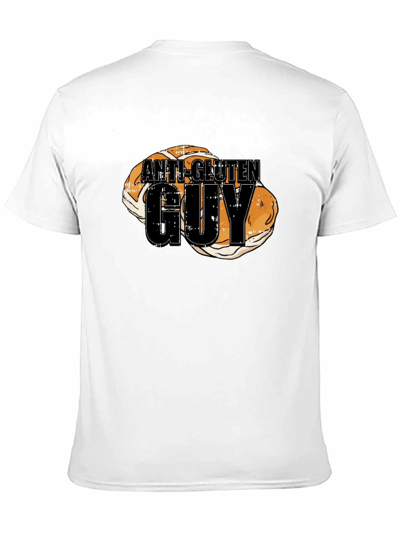Anti-Gluten Guy T-Shirt Funny Bread Humor Tee