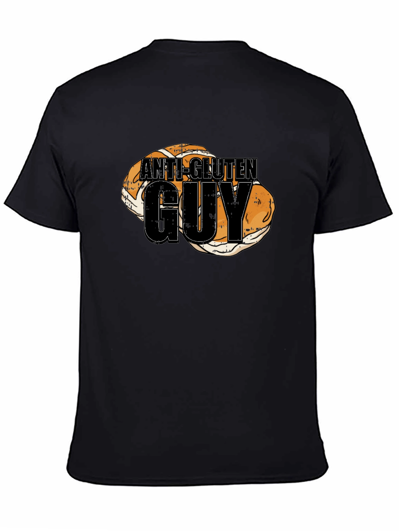 Anti-Gluten Guy T-Shirt Funny Bread Humor Tee