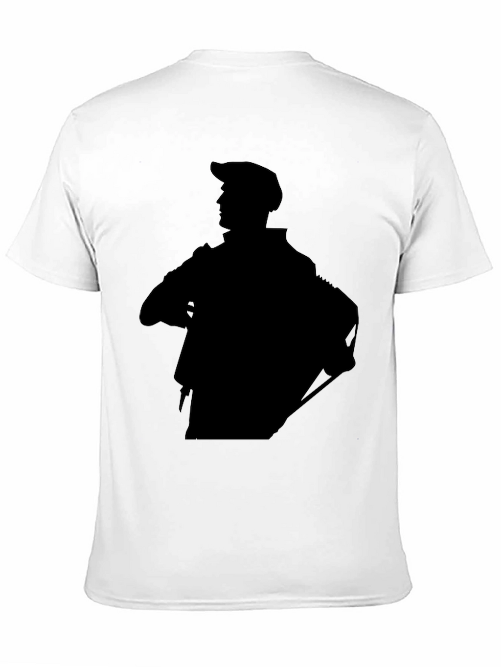 Stylish Black Graphic Tee - Silhouette Design