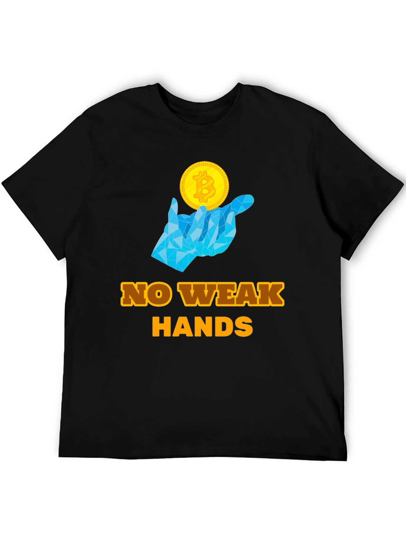 No Weak Hands Bitcoin T-Shirt - Crypto HODL Tee
